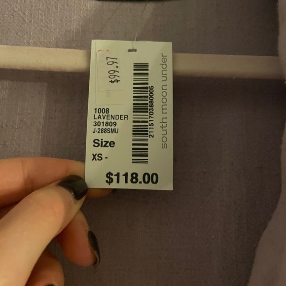 Abbeline Light purple linen one button blazer NWT - Picture 2 of 2